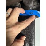 Vintage 70s Brown Leather Safari Jacket Belted Boho Utility Coat Women's M/L Size XL Photo 3