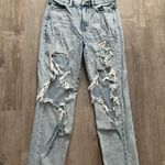 American Eagle  Mom Jeans Women’s Size 4 Distressed Cotton Photo 0