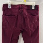 American Eagle Women Red Burgundy Jegging Jean 360 size 0 super stretch Photo 7
