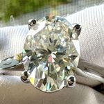 Certified 2.5ct Oval cut moissanite D VVS1 S925 sterling silver engagement ring7 Photo 14