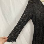 Candie's  Juniors L Black Lace Midi Bodycon Dress Witchy Whimsigoth Dark Romantic Photo 7