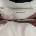 Banana Republic  Floral Satin Bamboo Handle Clutch Purse Gold Frame Photo 8