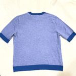 Daily Thread Blue Floral Short Sleeve Sweater NWT Size Large Photo 6