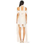 Deme by Gabriella Marianna Dress in Off White Small New Womens Scarf Mini Photo 3