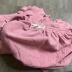 Forever 21  Ruched VNeck Long Sleeve Top Pink Size Small Photo 3
