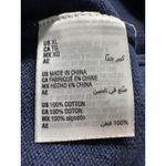 Karen Scott  Navy Blue Cotton Blend Tunic Sweater Plus Size XL Contrast Trim Photo 4