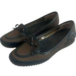 Etienne Aigner Aleah Brown Loafers Flats Shoes Patent Leather Size 6 Women's Photo 1