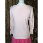 VTG Women’s Pink Lace Front Sweater Top MEDIUM Photo 4