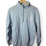 No Boundaries  Manhattan Athletic Club 1/4 Zip Pullover S Blue Tennis Sweatshirt Photo 0