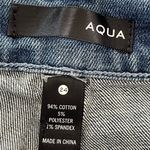 AQUA NWT ‎ Pearl Embellished Distressed Straight Leg Jeans Ankle Cropped Size 24 Photo 5