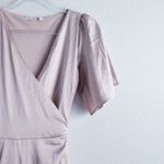 Baltic Born Vara Satin Maxi Wrap Dress Champagne Satin New Without Tags Photo 4