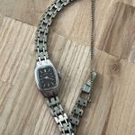 Seiko  Rare Vintage Mechanical Ladies Watch Black Dial Stainless Hands Markers Photo 3