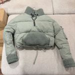 Pretty Little Thing  Green Sherpa Lined Jacket Photo 0