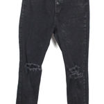 Free People  Distressed High Rise Button Fly Jean Size 29 Photo 0