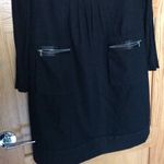 Phoebe Couture  Black Long Sleeve Pleaded Dress Photo 1