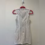 Ladkah White Lace Mini Dress High Neck Sleeveless Cottagecore Bridal Chic SZ S Photo 5