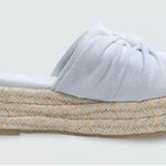 Nalho Sai Yoga Mat Platform Espadrilles Light Baby Blue Twist Comfort Sandals 6 Photo 3
