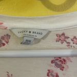 Lucky Brand  White and Red Floral Short Sleeve Top Photo 2