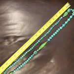 Sterling Silver JAY KING DTR  Green and Blue Turquoise Cabochon Long Necklace Photo 12