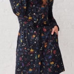 UNTUCKit Ellery Button Up Shirt Long Sleeve Floral Dress 12 Black Photo 0