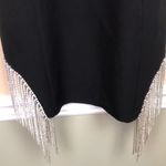 NWT Melrose With Love Women’s Black Hanging Rhinestone Cocktail Evening Dress Size M Photo 3