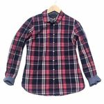 Tommy Hilfiger  | Navy Plaid Classic Fit Shirt Photo 0