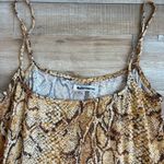 Reformation  Vivette Snakeskin Mini Slip Dress Size M Photo 2