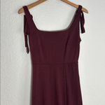 Birdy Grey  Alex Cabernet Gown Maxi Formal Wedding Bridesmaid Burgundy Ties Small Photo 5