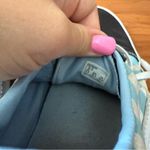 Vans  Old‎ Skool Lace Up Sneaker Blue White Black Checkerboard Suede Toe Skate W8 Photo 6