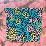 Charlotte Russe y2k cheetah print rainbow fold over mini skirt Photo 0