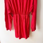Free People Beach Red Stasia Mini Dress Size Medium Cut Out Sides Stretch Photo 11