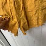 Anthropologie Tularosa Revolve marigold yellow lace up romper playsuit size medium summer boho Photo 3