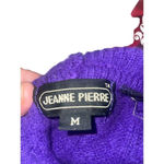 Jeanne pierre Purple Long Sleeve Turtleneck Wool & Angora Cable Knit Sweater Si Photo 8