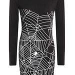 Boohoo Halloween Glow In The Dark Bodycon Dress Photo 2