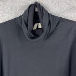 ASOS Women's Black Cotton Turtleneck 3/4 Bell Sleeve Midi Dress Size 4 Photo 2