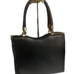 Bebe Tote Bag Medium Black with gold hardware braided handles Photo 1