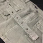 Anwnd Ananda Utility Mini Skirt Olive Green Cargo Style Pockets‎ Straps Womens size L Photo 6