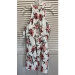 No Boundaries No‎ Boundaries Fit Flare Floral Halter Neck Dress Size 3XL Zip/Peek A Boo Back Photo 3
