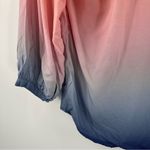 Ecru  Blouse Small Ombre Pastel Designer Luxury Business Casual Office Light Photo 5