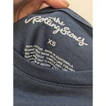 The Rolling Stones  T-Shirt Graphic 1975 US Tour Short Sleeve Blue Size XS Photo 2