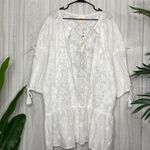 Anthropologie NEW Maeve Eyelet Balloon Sleeve Kimono Cover Up Cardigan O/S NWT Photo 1