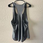 Ivy Park  Heather Gray Laser Cut Logo Racerback Tank Top Photo 2