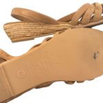 Eric Michael  Elva Strappy Minimalist Leather Espadrille Sandals Size 37 US 6.5 7 Photo 9