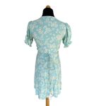 Faithfull the Brand Faithful the Brand Mira baby blue floral Size US XS Wrap dress Photo 5