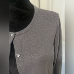 Loft Outlet Silver Metallic Cardigan Sweater Size Large Photo 1