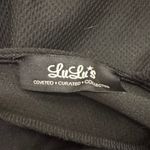 Lulus  Small Black Peplum Plunging Neckline Bodycon Mini Dress Stretchy Photo 4