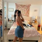 Denim Mini Skirt Blue Photo 3