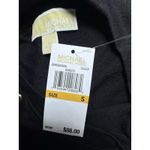 Michael Kors BLACK Ribbed Gold Stud Crew Neck Sweater Size SMALL NWT Brown Photo 6