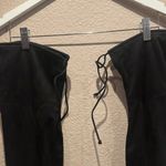 Unisa Boots Womens Quesia Tall Over The Knee High Black Faux Suede Heel Size 5.5 Photo 5