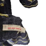 Free People Intimately  Size XS Navy Blue High Low Striped Blouse Tunic Photo 6